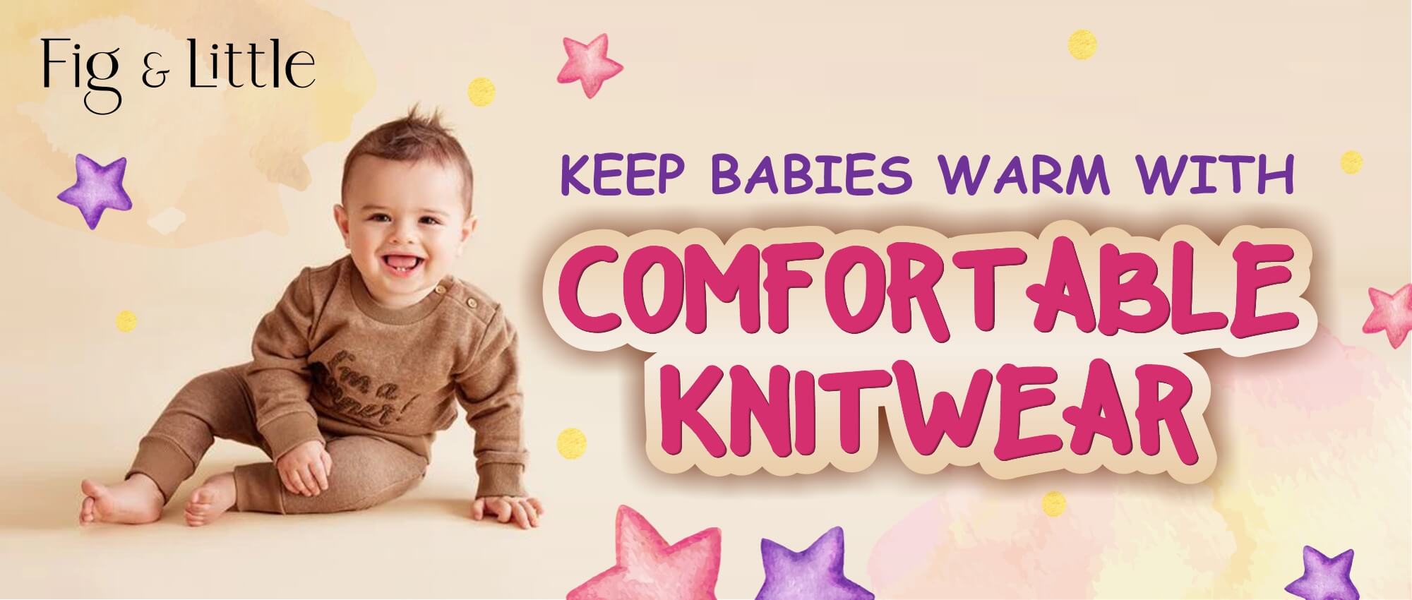 KEEP BABIES WARM WITH COMFORTABLE  KNITWEAR