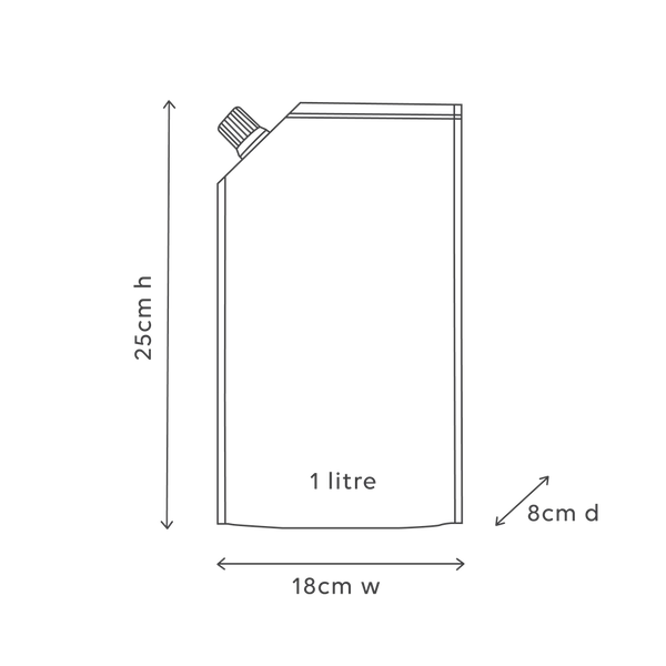 1 Ltr Lotion Refill - Green Pepper & Lotus
