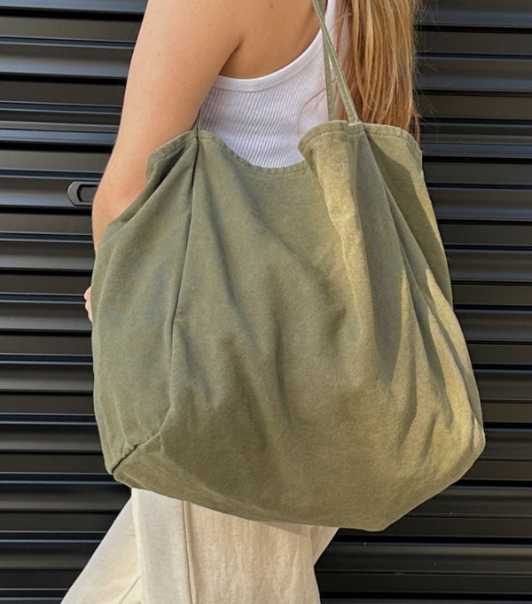 Thin Handle Canvas Bag