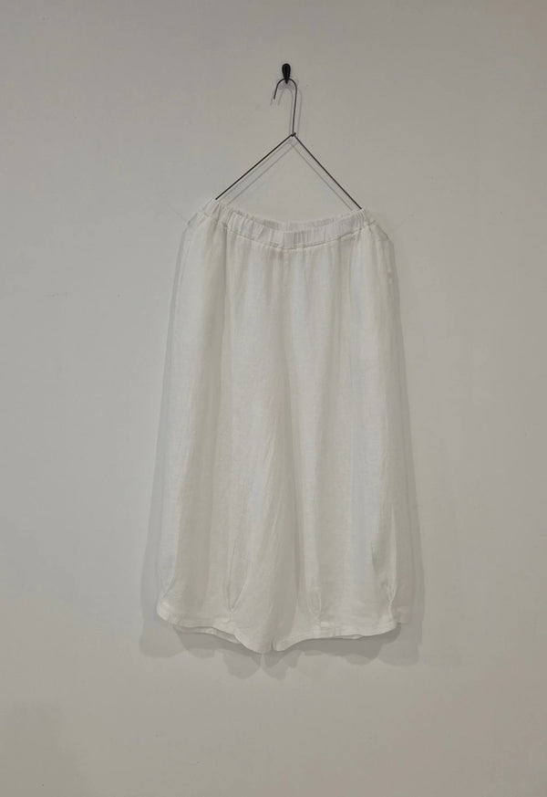 Eadie Linen Pant with Gathering Detail