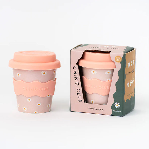 Chino Club-Pink Daisy Babychino Cup 4oz