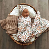 Palm Springs Organic Jersey Wrap & Beanie Set