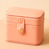 Peach Pink Mini Travel Ring Box