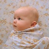 Fox & Fallow Delphinium Organic Muslin Wrap Swaddle