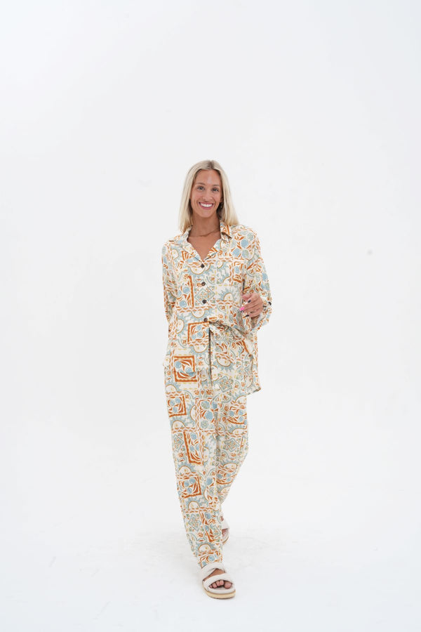 Solea Pant - Cream/ Bran