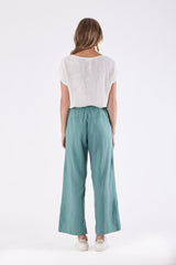 Isla Linen Pant - Seafoam Green