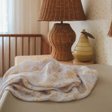 Fox & Fallow Delphinium Organic Muslin Wrap Swaddle