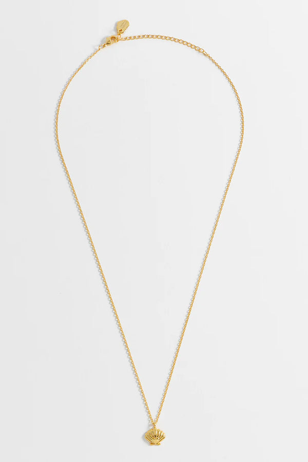 Estella Bartlett- Scallop And Heart Necklace - Gold Plated