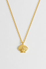 Estella Bartlett- Scallop And Heart Necklace - Gold Plated