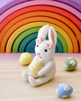 Tara Treasures-Felt Rabbit with Easter Egg