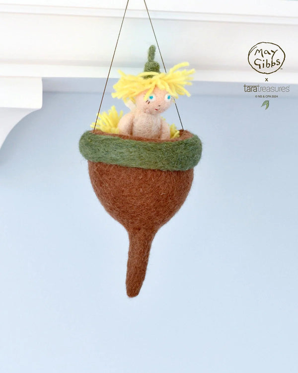 Tara Treasures- May Gibbs x Tara Treasures - Little Ragged Blossoms Doll with Gum Pod