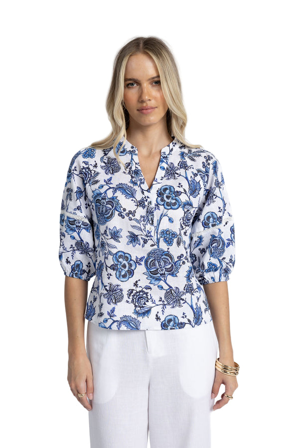 Rosa  Blouse Jardin Print