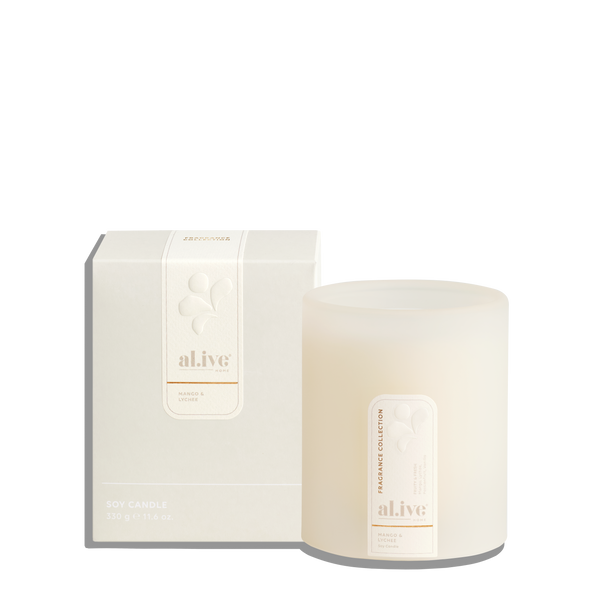 Soy candle - mango & lyche