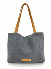 Trifine -Everyday Natural Tote Bag - Steel