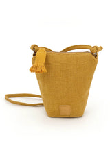 Small Crossbody Bucket Bag - Mustard