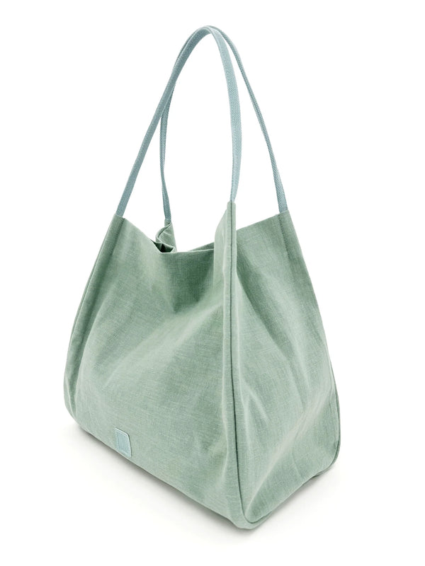 Land and Sea Tote Bag - Mint Blue
