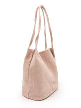 Natural Long Handled Bag Pink