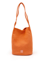 Natural Long Handled Bag Tangerine