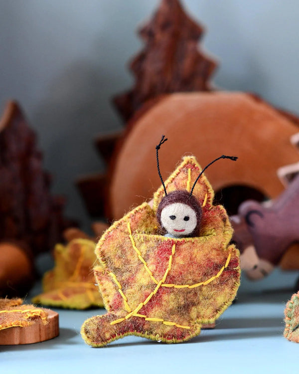 Tara Treasures- Felt Birch Leaf Baby