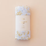 Fox & Fallow Delphinium Organic Muslin Wrap Swaddle