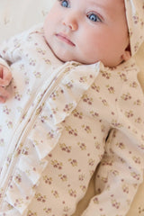 Organic Cotton Melanie romper Rose Floral Pink
