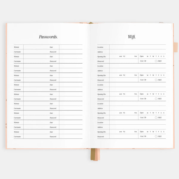 2026 A5 Vertical Planner - Wild Ruscus