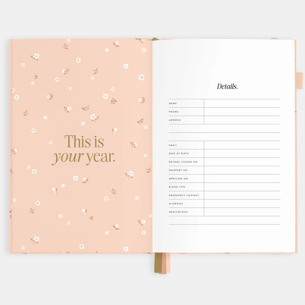 2026 A5 Vertical Planner - Wild Ruscus