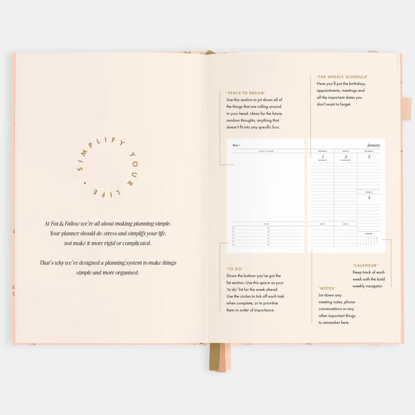 2026 A5 Vertical Planner - Wild Ruscus