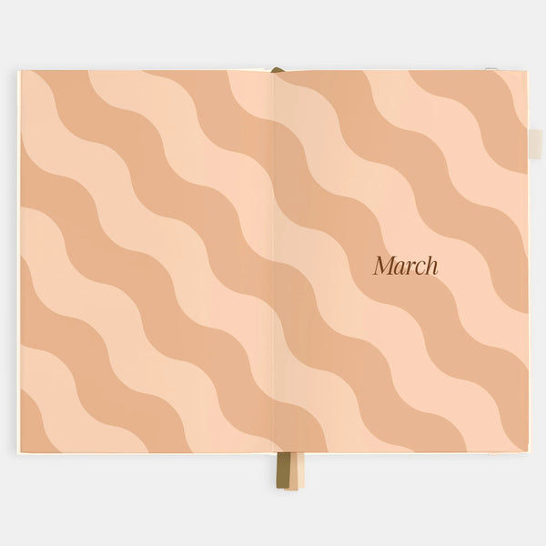 2026 A5 Vertical Planner - Creme