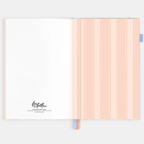 2026 A5 Academic Vertical Planner - Powder Stripe