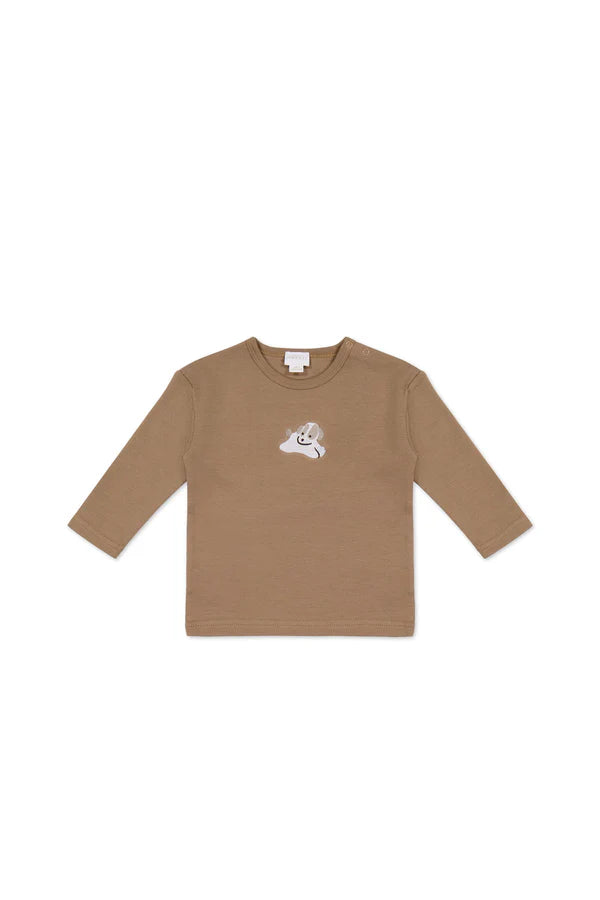 Jamie Kay- Pima Cotton Arnold Long Sleeve Top - Tiger Sasha Puppy
