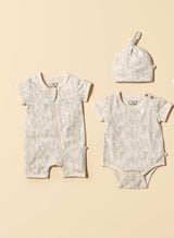 Forever Ferns Organic Pointelle Boyleg Zipsuit