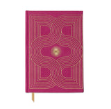 Hard Cover Suede Journal - Radiant Fuchsia