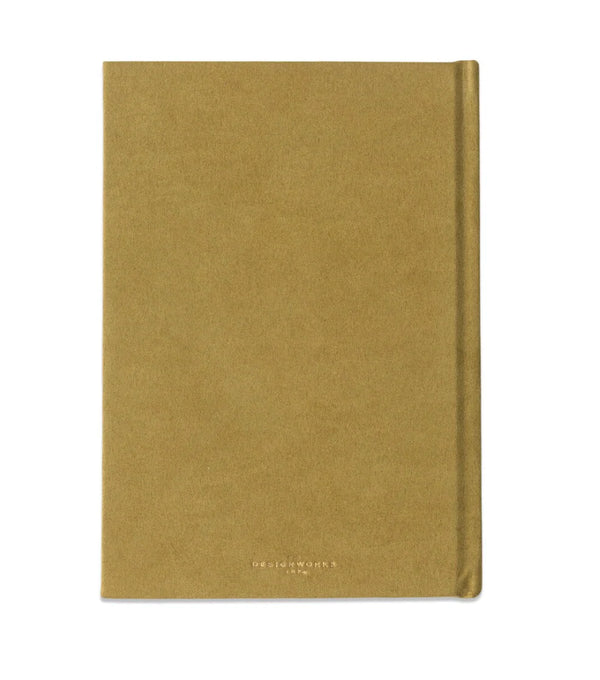 Hard Cover Suede Journal - Radiant Avocado