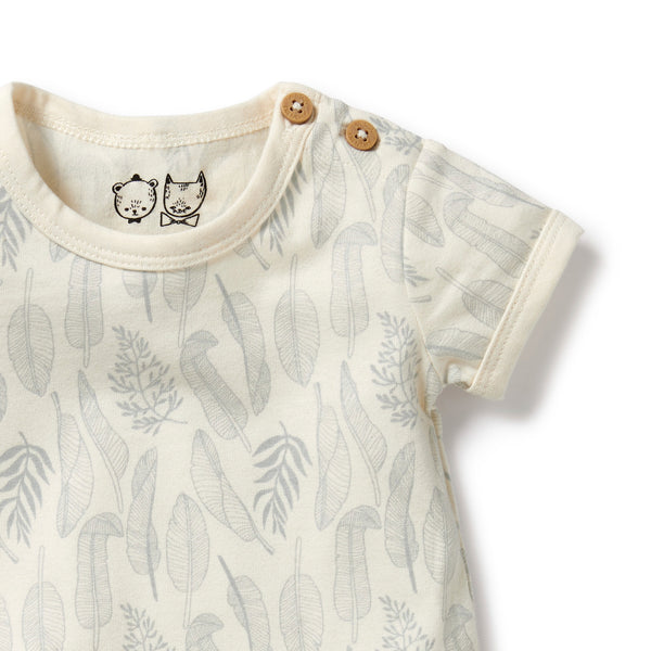 Forever Ferns organic pointelle bodysuit
