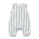 Deep Blue Stripe Organic Growsuit