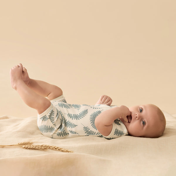 Little Fronds Organic Boyleg Zipsuit