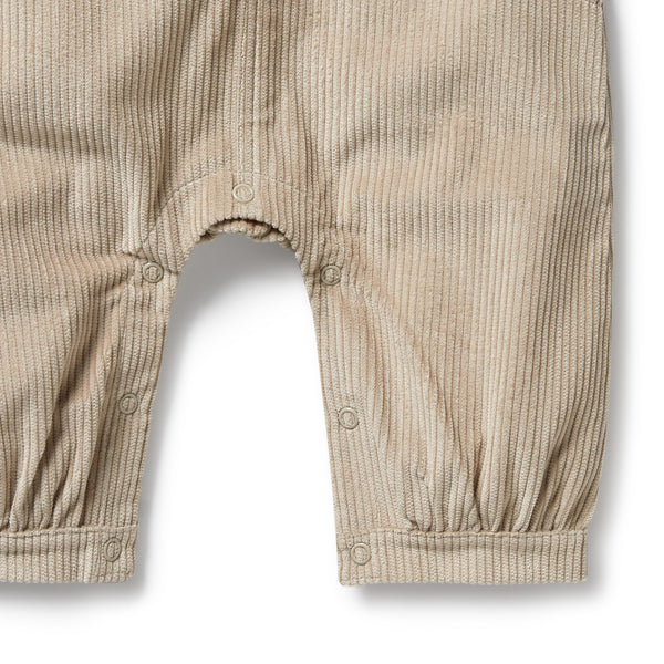 Sand Organic Cord Overall