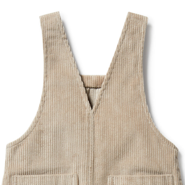Sand Organic Cord Overall