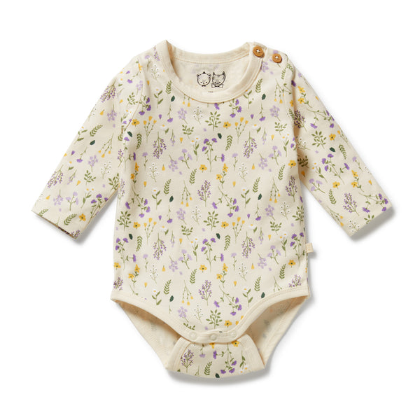 Bella Floral Organic Bodysuit