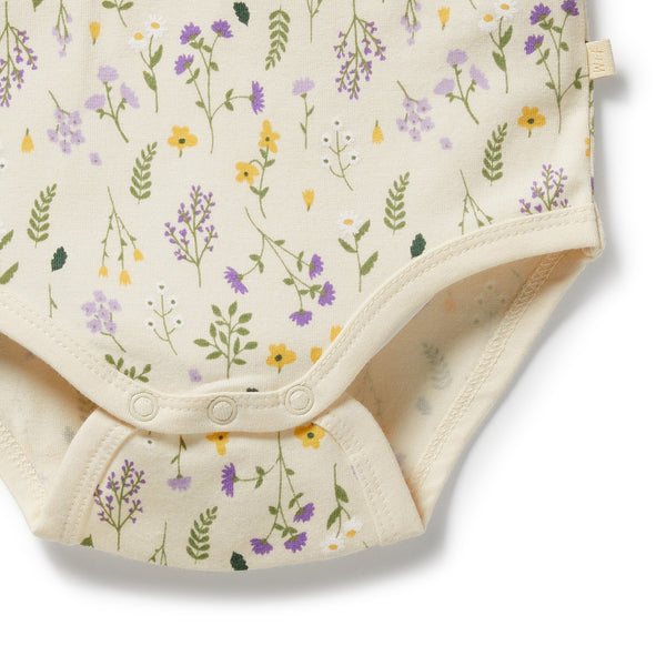 Bella Floral Organic Bodysuit