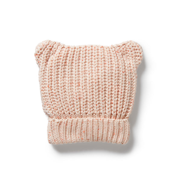 Fairy Floss Organic Knitted Bear Hat