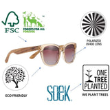 SOEK LILA GRACE MIDNIGHT BLUE l Smokey Gradient Lens l Walnut Arms