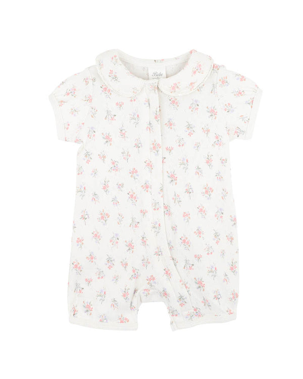 ANYA DITSY PRINT ORGANIC  ZIPSUIT
