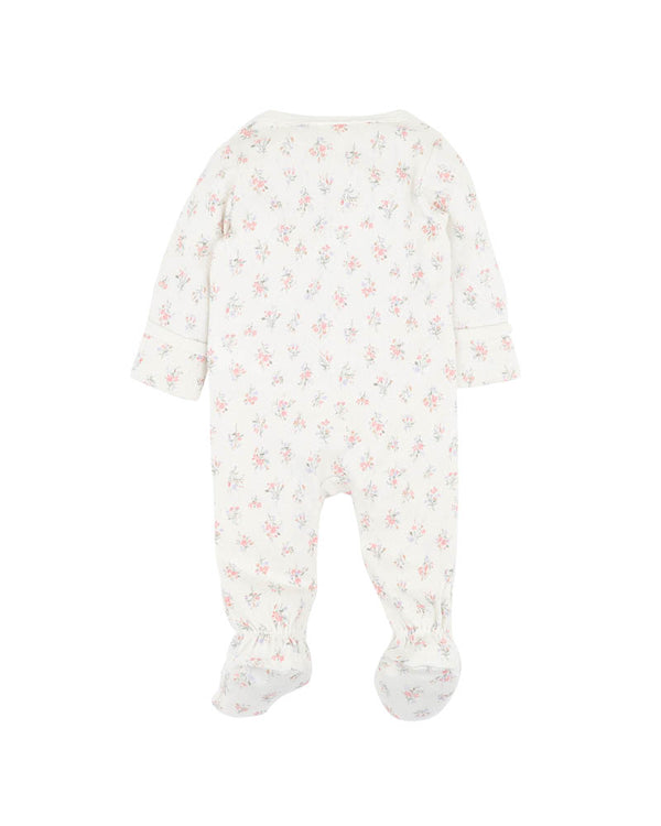 ANYA DITSY PRINT ORGANIC  ZIPSUIT