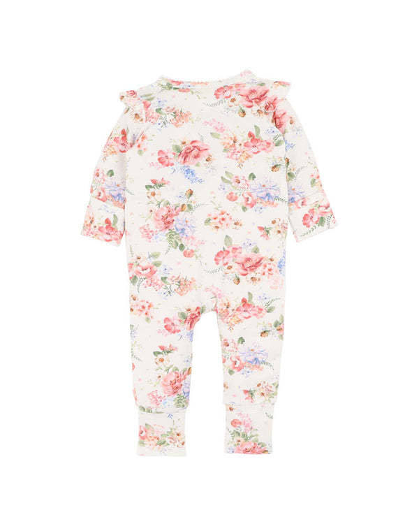 ANYA BLOOM PRINT ORGANIC  ZIPSUIT