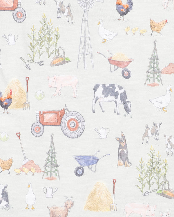 CHESTER PRINT ZIP ROMPER