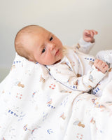 AXEL ORGANIC PRINT  ZIPSUIT