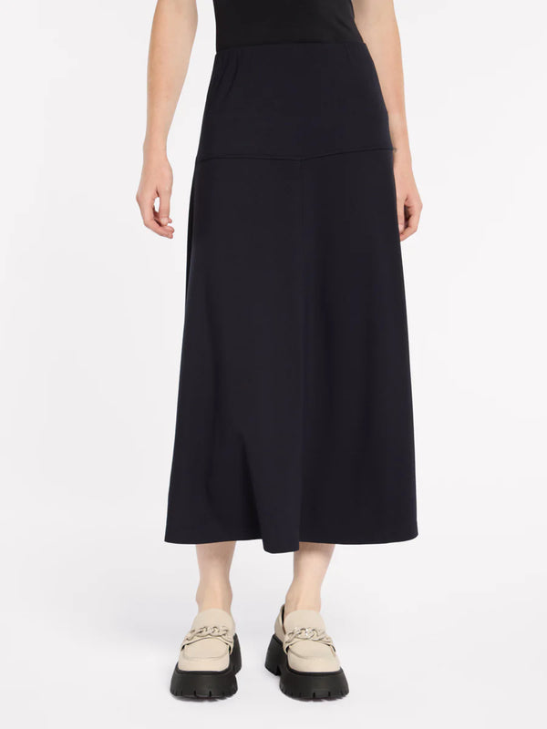 Fit and Flare Ponte Skirt Navy