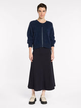 Fit and Flare Ponte Skirt Navy